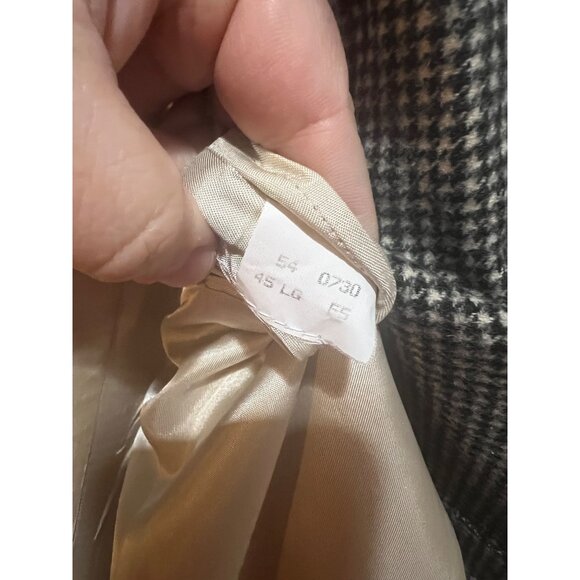 Brooks‎ Brothers 100% Camel Hair Houndstooth Blazer - Size 45L - Picture 5 of 7